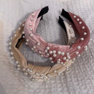 2 pearl headbands!!
